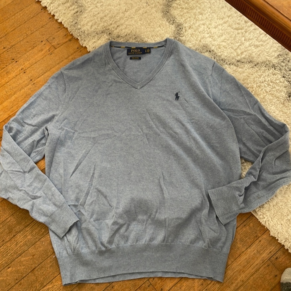 Polo Ralph Lauren Blue Sweater Size Large